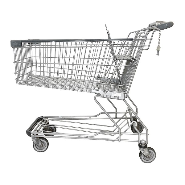 Einkaufswagen WANZL D155 RC - grauer Werbegriff
