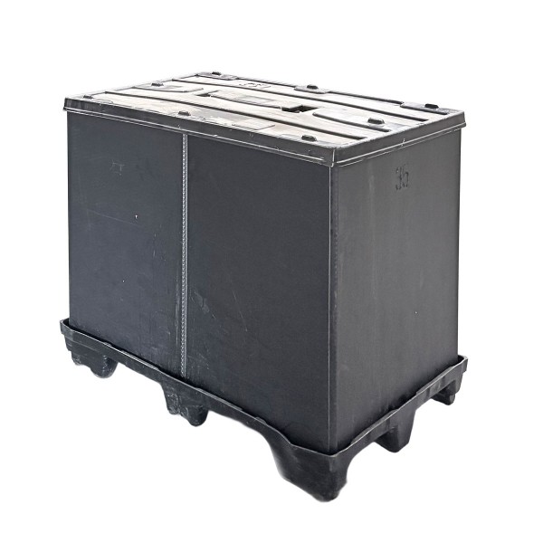Palettenbox 1200 × 800 × 1000 mm | HDPE Palox mit Deckel