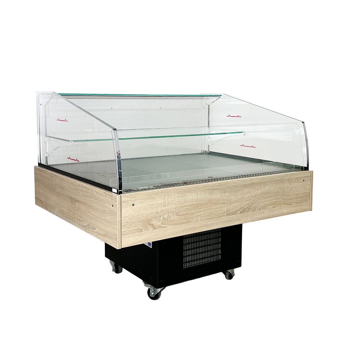 Kühlinsel Columbia Flex B+1 - R290 - mit Holzdekor - gebraucht