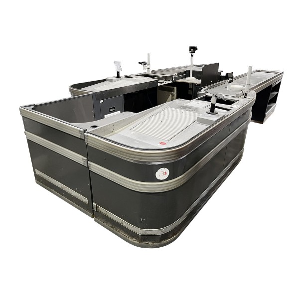 Storebest tandem checkout counter - length 4,700 mm