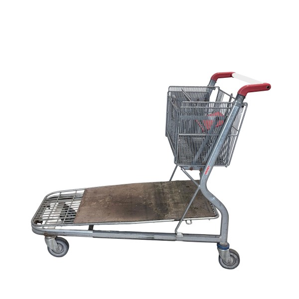 Transportwagen | Plattformwagen WANZL MUC 400 - Kindersitz rot - Pfandsystem