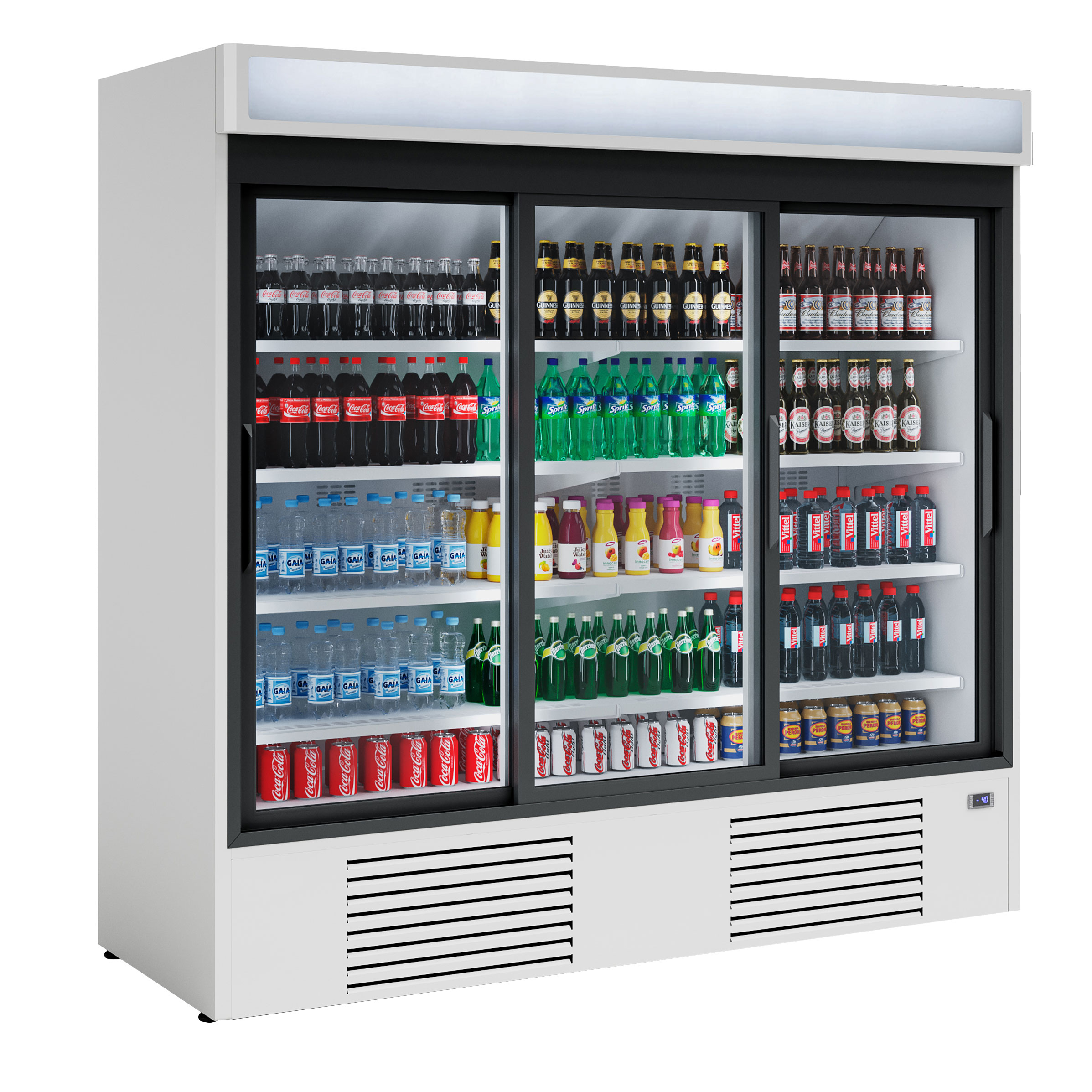 Getränkekühlschrank mit Glastüren 2030 Liter jetzt günstig kaufen
