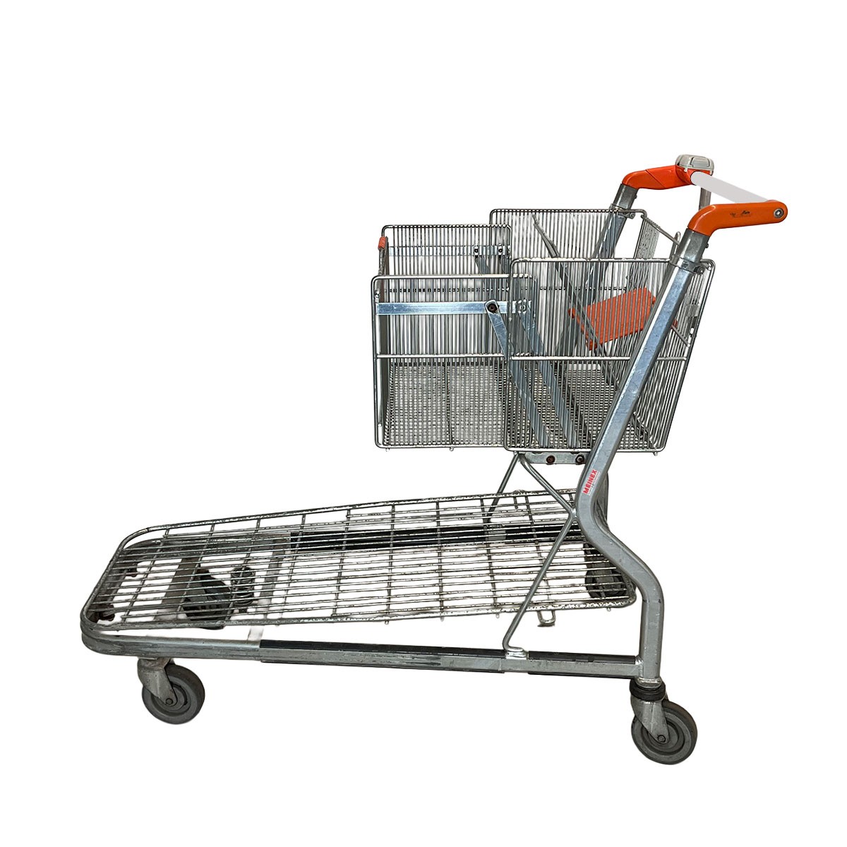 Transportwagen Wanzl MUC 400 - Kindersitz orange - Pfandsystem - gebraucht