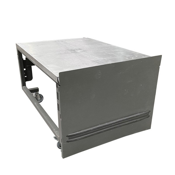 Sales tables / platform trolley stainless steel rollable - 950x650mm