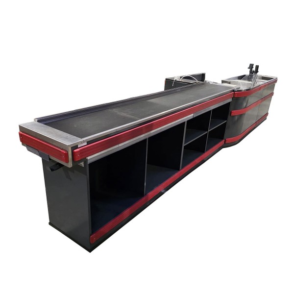 Kassentisch ITAB HARR - RA 3000 - linksläufig - Länge 5.300 mm