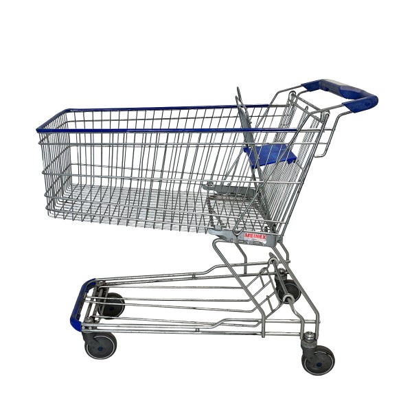 Shopping cart WANZL D155RC - child seat blue - promotional handle