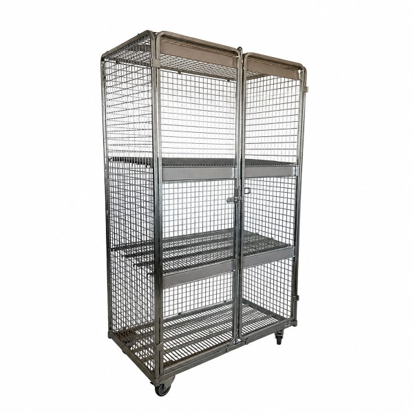 Security cabinet Wanzl with two shelves and castors