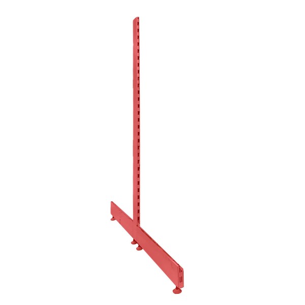 End stand for gondola shelving - Tegometall - Jura white - 1600 mm