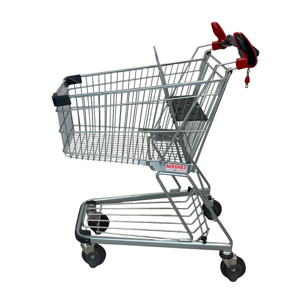 Shopping cart SAPS X-90KAY - 90 liters - horn handles - moving walkway castors