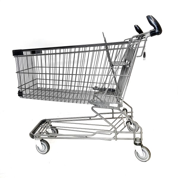 Shopping trolley Wanzl D185RC27 - horn handle - painted gray