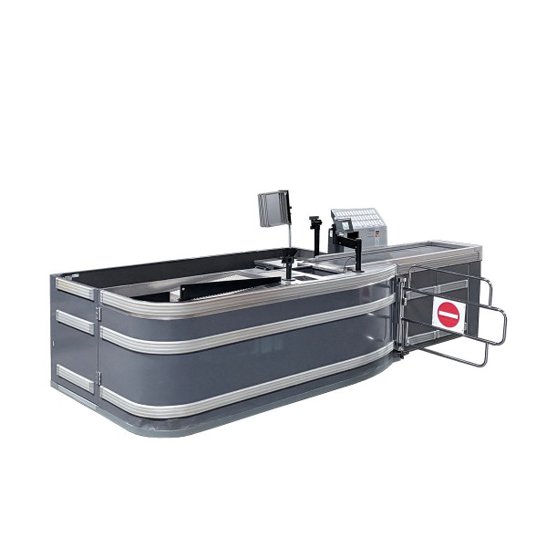 Storebest Checkout Counter KORPUS KV RD M – 3,800 mm – Right-Hand Configuration