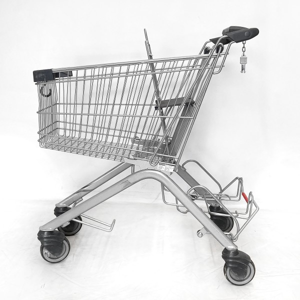Shopping trolley WANZL ELX 90 - child seat gray - painted gray