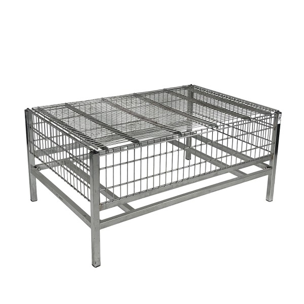 Platform table / promotional table made of solid chrome - height 55 cm