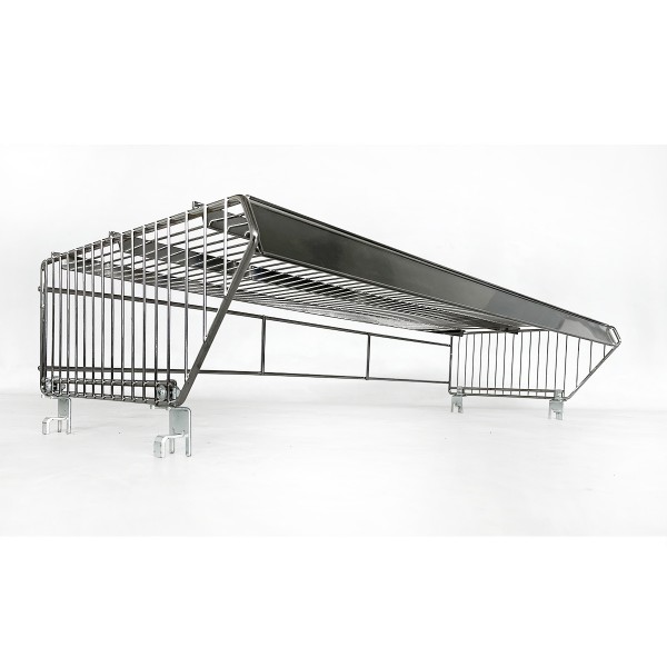 Attachment platform for rummaging table / action table made of solid chrome - 1200 mm