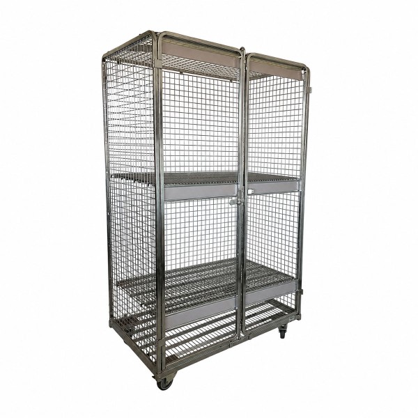 Security cabinet Wanzl with two shelves and castors