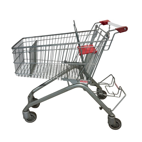 Einkaufswagen Wanzl ELA 101 - Kindersitz rot - Kistenablage