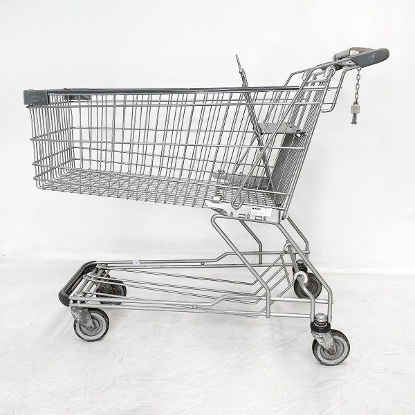 Shopping Trolley WANZL D155RC - Gray Advertising Handle