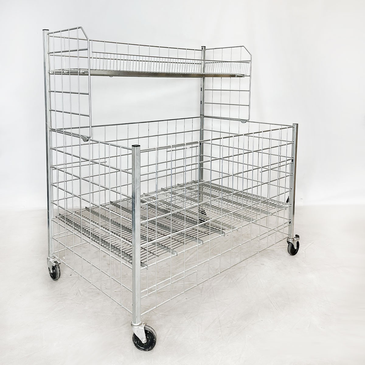 Aktionstisch / Wühltisch 1250x800mm - mit Aufsatzkorb - gebraucht