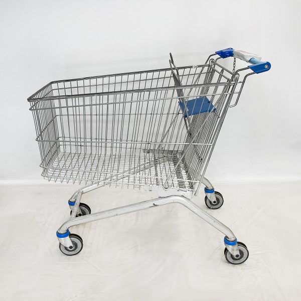 Shopping cart WANZL EL180-F - child seat blue - deposit lock