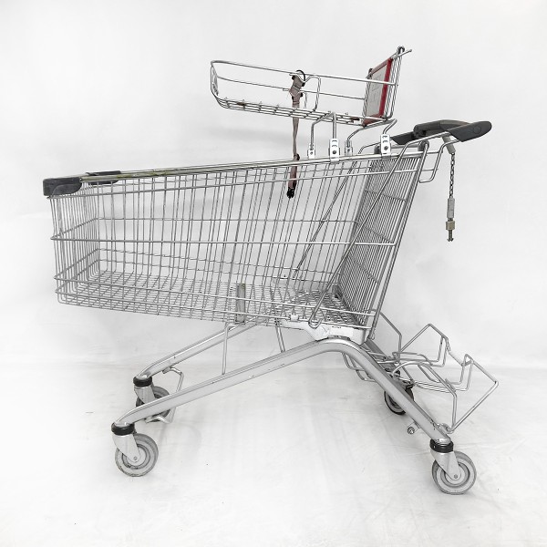 Shopping trolley WANZL ELX 248 - baby safe - handle gray
