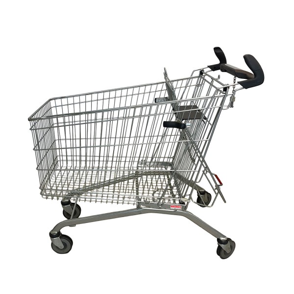 Einkaufswagen WANZL ELP240-F - Fahrsteigrollen - Kindersitz grau - Horngriff