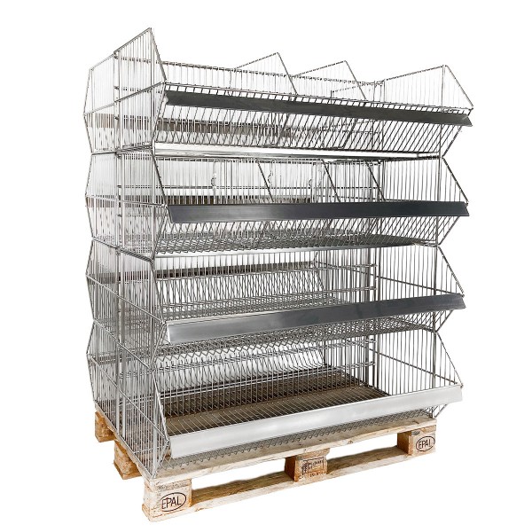 Stacking basket / stacking basket gondola - 2x4er set - width 1200 mm - used