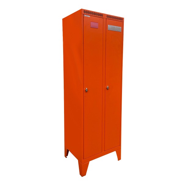 Steel locker orange