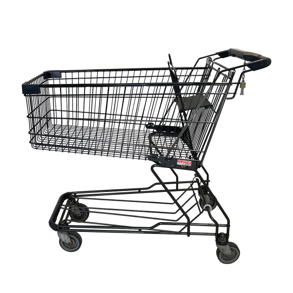 Shopping cart WANZL D155RC - black lacquered - promotional handle