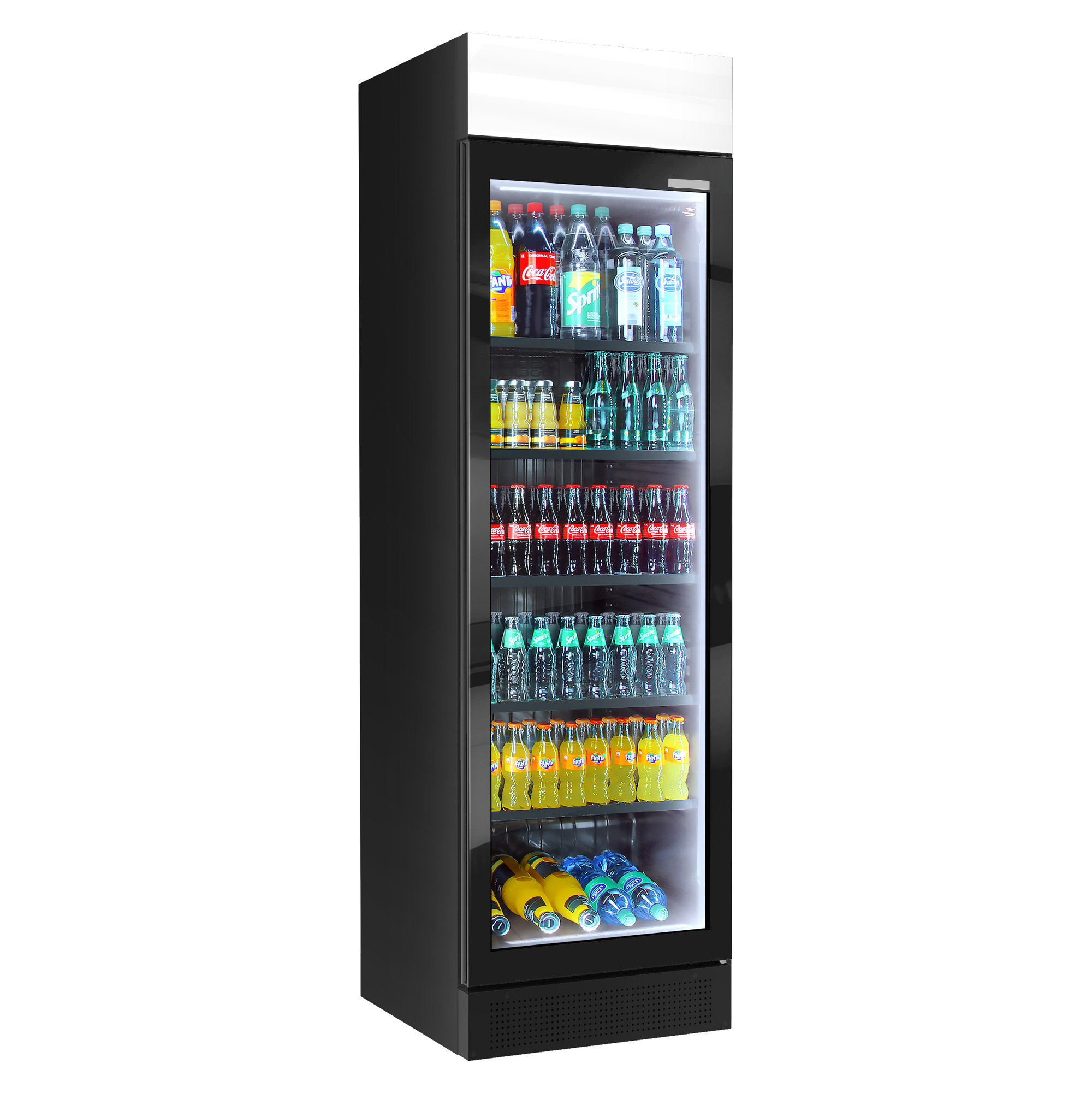 Getränkekühlschrank Schwarz - 345 Liter - mit Glastür - jetzt kaufen