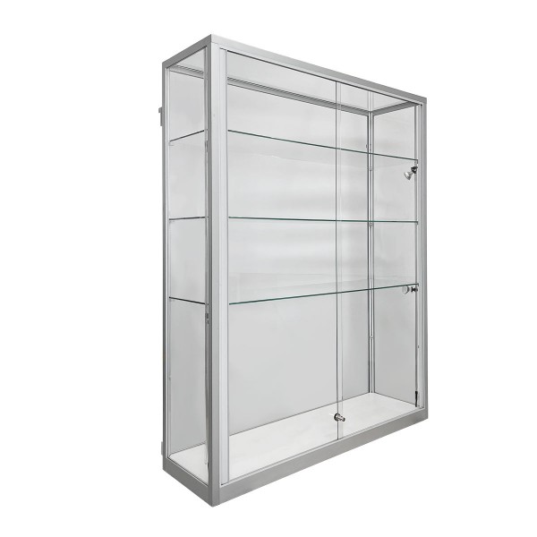 Glass display case with lighting - width 1,250 mm