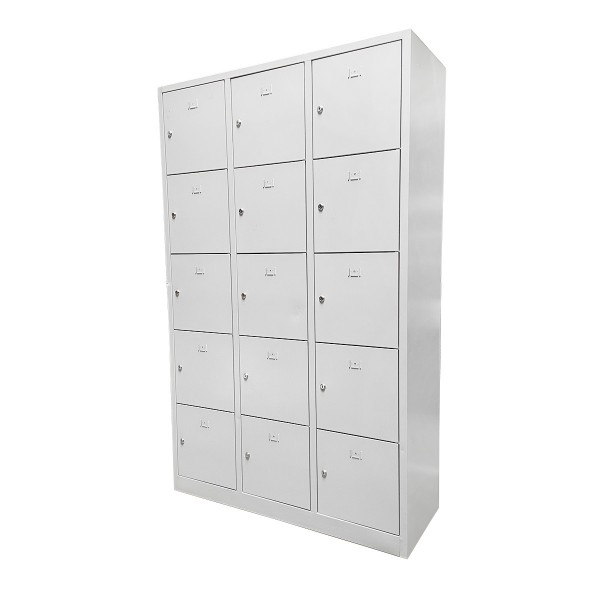 Locker / clothes locker / steel locker - 15 compartments
