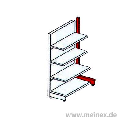 Produktbild von Tegometall Rückwand RR1402 – 4x L100 H40 Glatt, Für Tego Wandregal Oder Gondel
