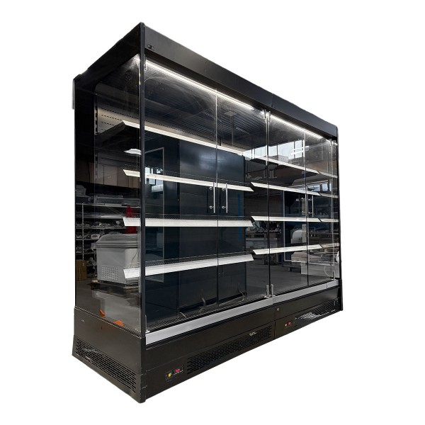 Kühlregal KMW mit 4 Glastüren und LED-Beleuchtung