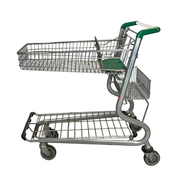 Gartencenterwagen / Transportwagen Wanzl MUC 300 - Kindersitz grün