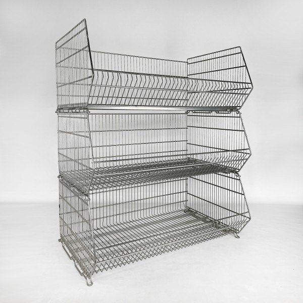 Stacking basket - set of 3 - width 1140 mm