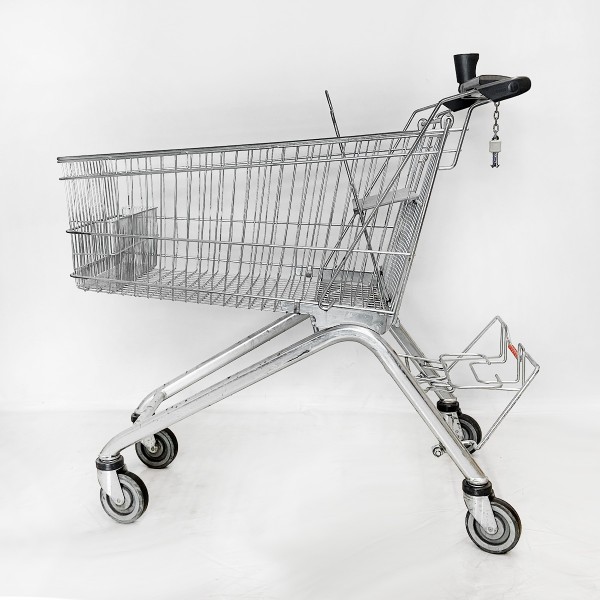 Shopping cart WANZL ELA 130 - child seat gray - with deposit lock