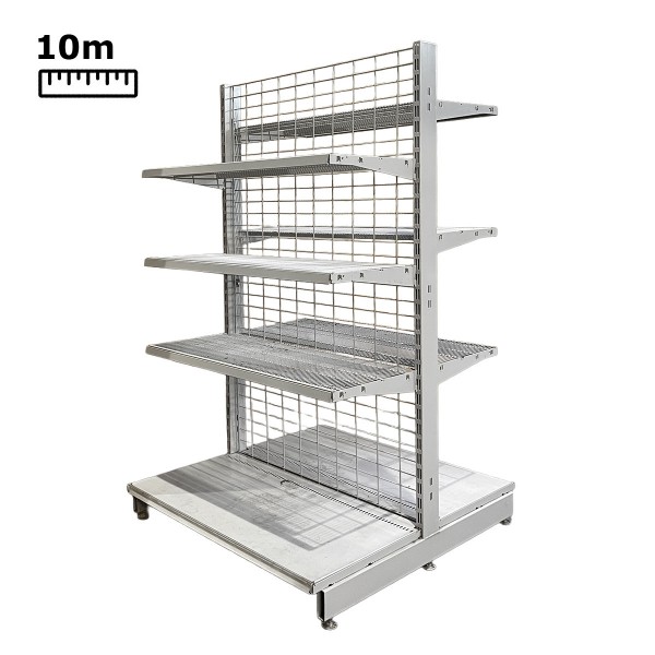 Supermarket shelf from Storebest - 10m gondola shelf