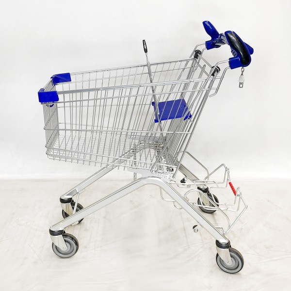Shopping cart Wanzl ELX 90 - child seat blue - horn handles