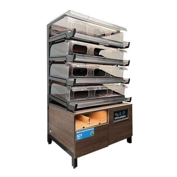 Bread rack / Bake-Off station - 4 compartments