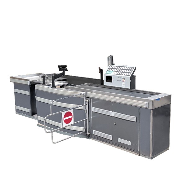 Storebest Checkout Counter Body (Left-Hand Unit, Size M) – 3,950 mm – Right-Hand Flow