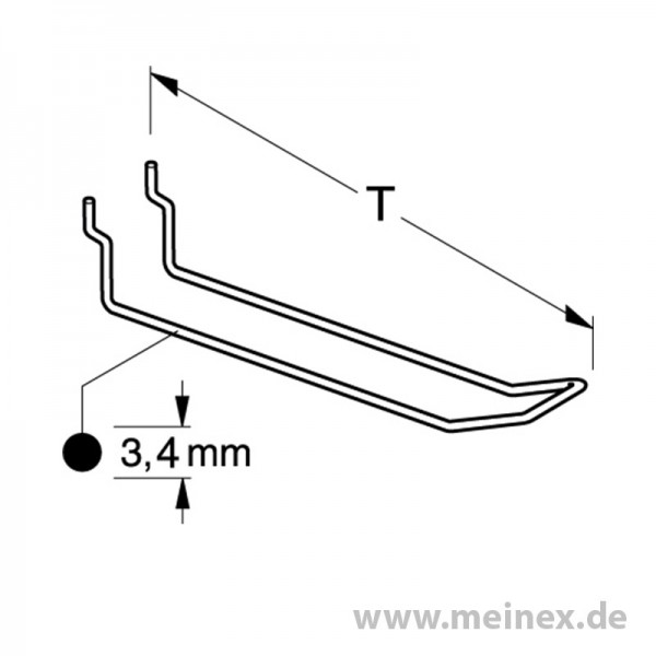 Hook for Blister Packings - 50 pcs.