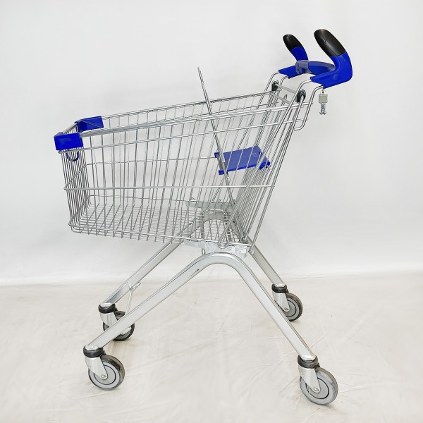 Einkaufswagen Wanzl EL 90 - Kindersitz blau - Horngriffe
