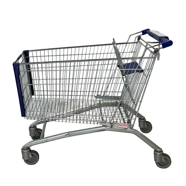 Shopping trolley Wanzl AS 210 - blue advertising handle
