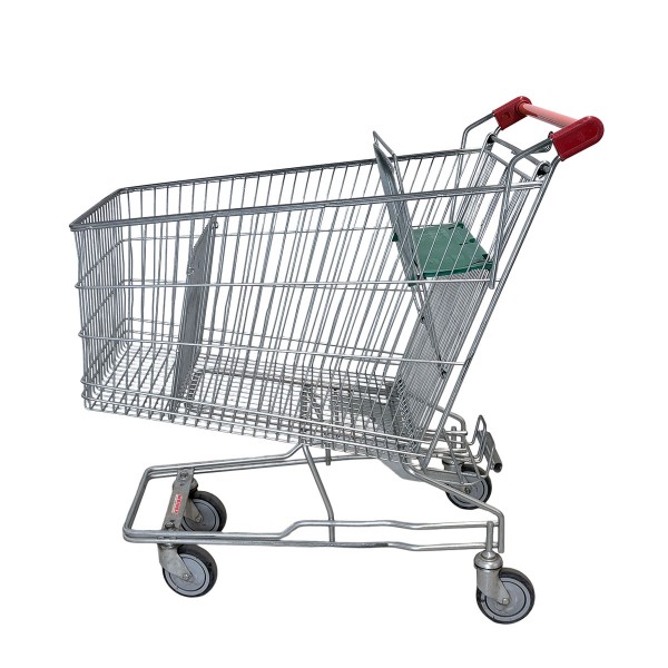 Shopping trolley Caddie - 180 liters - child seat, green