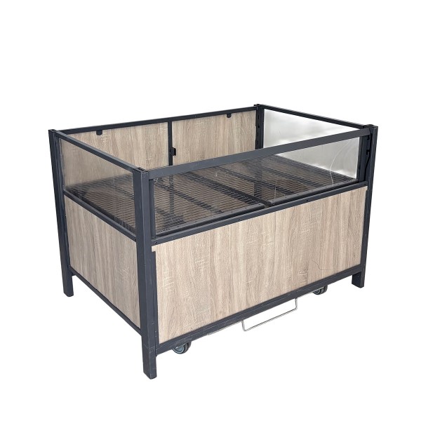 Wühltisch / Aktionstisch mit Holzdekor hell - 125x88 cm - gebraucht