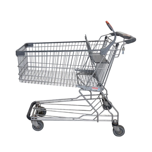 WANZL D155RC Shopping Cart - grey lacquered - with magnifying glass