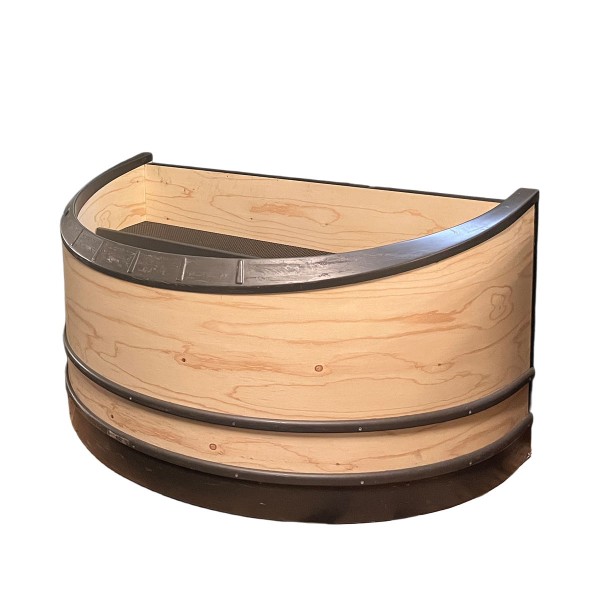 Blumentisch mit Gitterböden - Holzdekor - rollbar