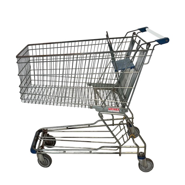 Wanzl D185RC shopping trolley - child seat, blue - with rust spots