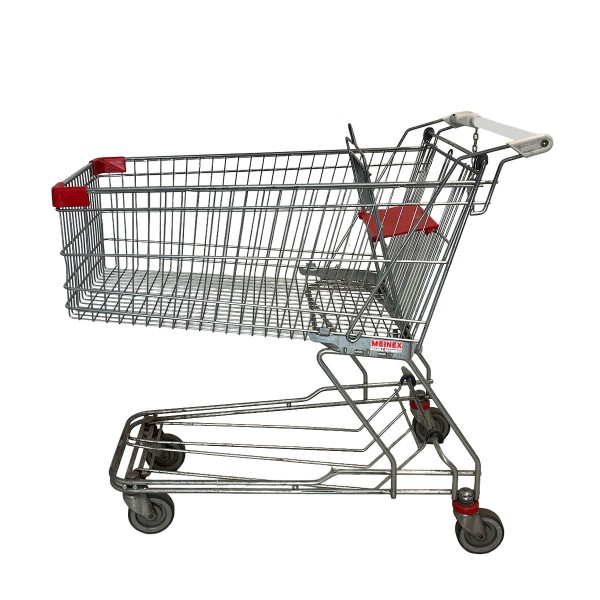 WANZL D155RC shopping trolley with red child seat