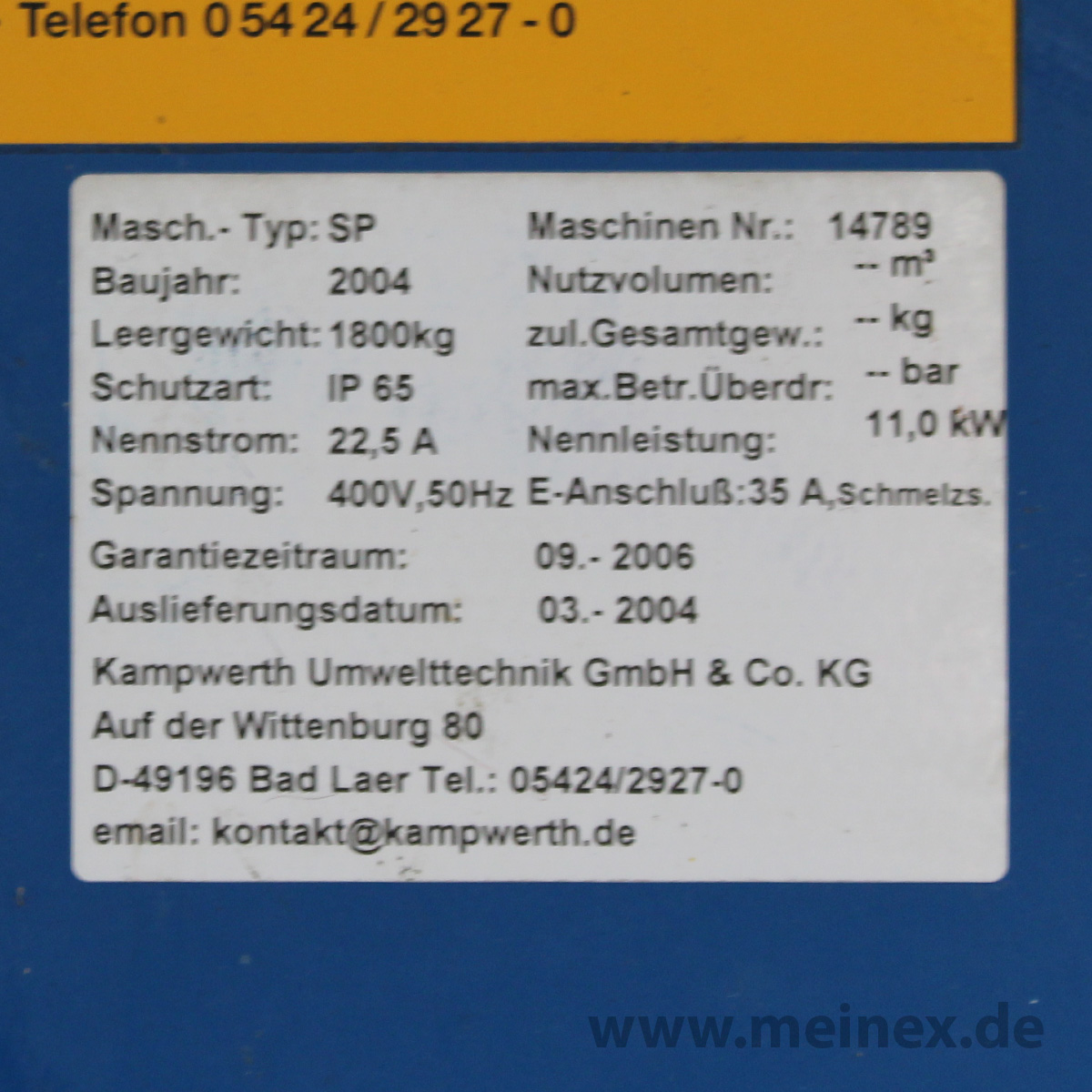 Screw compactor SP used